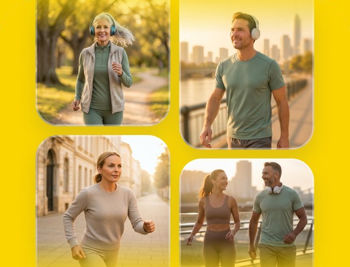 Walking fitness program banner
